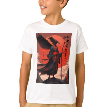 A tengu with scarlet red body