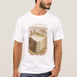 A Teocalli in Mexico (colour engraving) T-Shirt