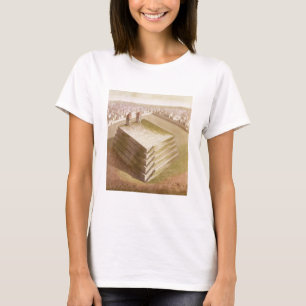 A Teocalli in Mexico (colour engraving) T-Shirt