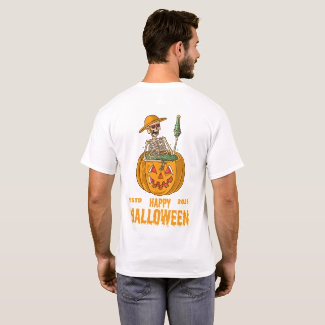 A terrifying Halloween adventure in the ghost worl T-Shirt (Back Full)