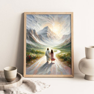 A Test of Faith, Modern Christian Art, Jesus Chris Poster