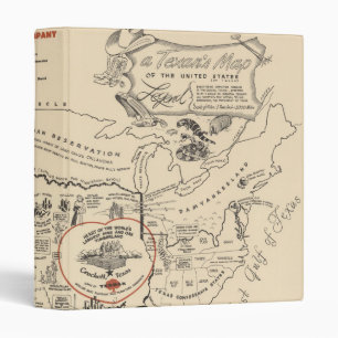 A Texan's Map of the United States (of Texas) Binder