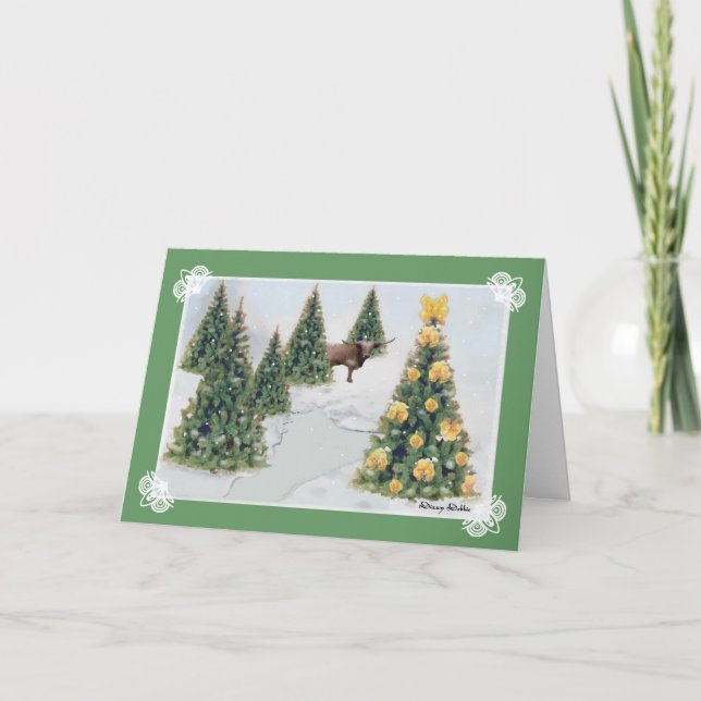 A Texas Winter Christmas Greeting Card (Front)