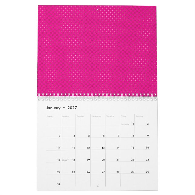A textured background pattern featuring shades of  calendar (Jan 2027)