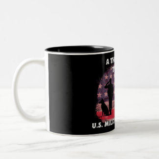 A Thank-You To Our US Military Veteran's Two-Tone Coffee Mug