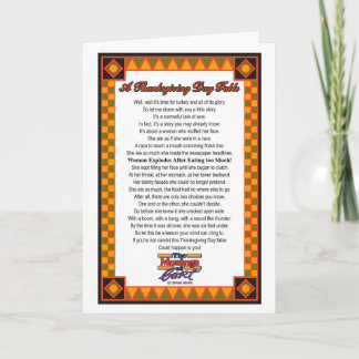 A Thanksgiving Day Fable Holiday Card
