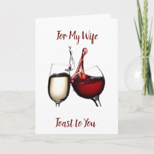 A **THANKSGIVING TOAST** TO ***MY WIFE*** HOLIDAY CARD