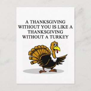 a thanksgiving TURKEY Holiday Postcard