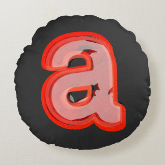 "a" $THCBand Round Pillow
