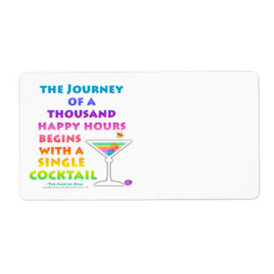 A THOUSAND HAPPY HOURS Avery LABEL