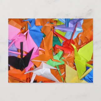 A Thousand Paper Cranes - Senbazuru - Get Well Postcard