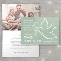 A Thrill of Hope • One Photo Peace Dove Christmas