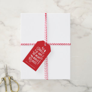 A Thrill of Hope Red Gift Tags