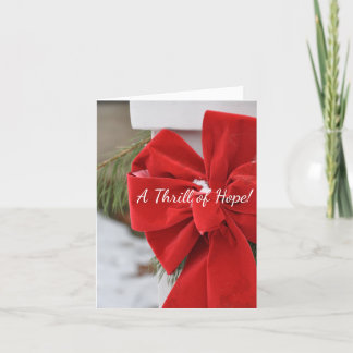 A Thrill of Hope Snowy Bough Christmas Card
