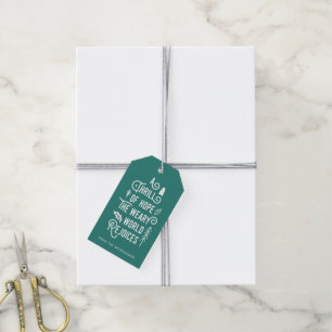 A Thrill of Hope   Teal Gift Tags