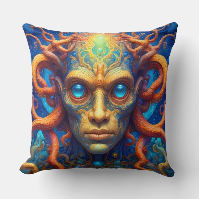 A throw pillow cushion for the home  (Front)