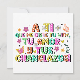A Ti Que Me Diste – Tarjeta Divertida para Mamá Holiday Card