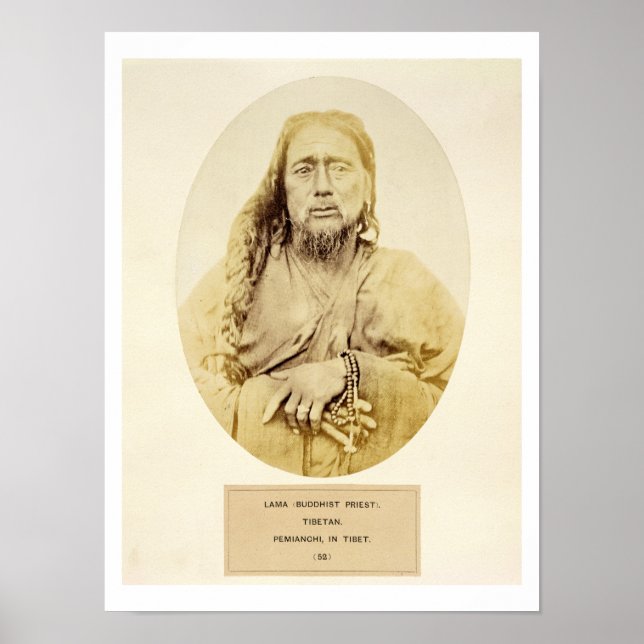 A Tibetan Lama in Pemianchi, Tibet, 19th century ( Poster (Front)