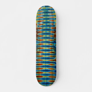 A Tie Dye Skateboard Vert Stripe