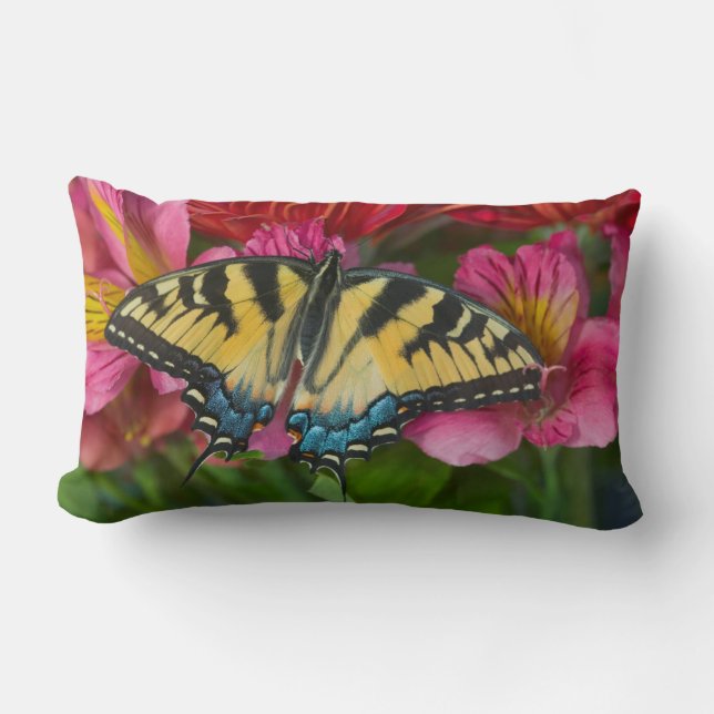 A Tiger Swallowtail Butterfly Lumbar Pillow (Front)