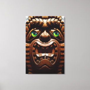 A Tiki Terraced - Ken Gauge Art Canvas Print