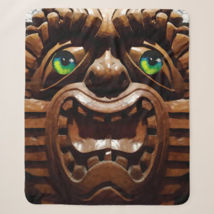 A Tiki Terraced - Ken Gauge Art Sherpa Blanket