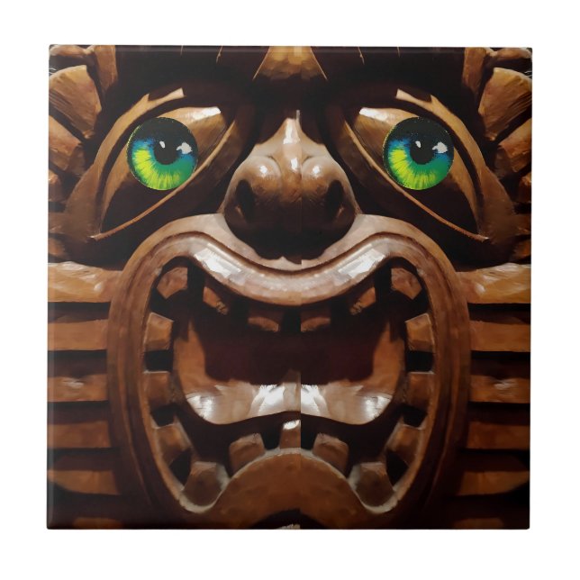 A Tiki Terraced - Ken Gauge Art Tile (Front)