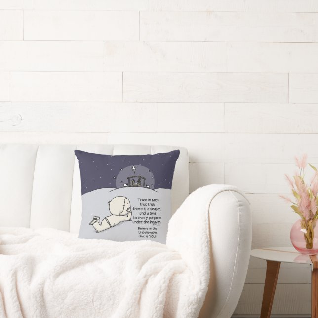 A Time for Every Purpose Throw Pillow (Couch)