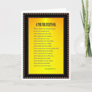 A TIME FOR EVERYTHING CARD