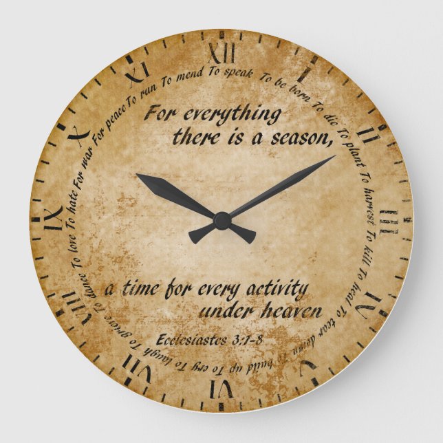 A Time For Everything Clock (Front)