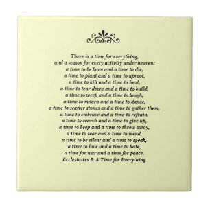 A Time for Everything-Scripture Quote Tile