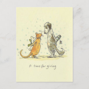 A time for giving postcard
