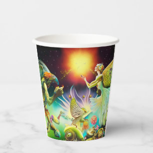 A Time of Recompense Oil Painting Paper Cups