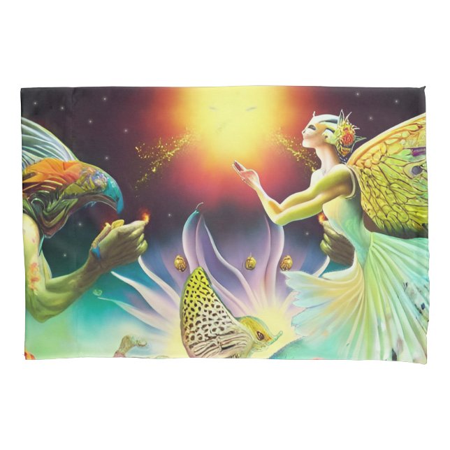 A Time of Recompense Oil Painting Pillowcase (Front)