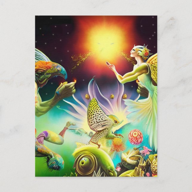 A Time of Recompense Oil Painting Postcard (Front)