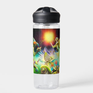 A Time of Recompense Oil Painting Water Bottle
