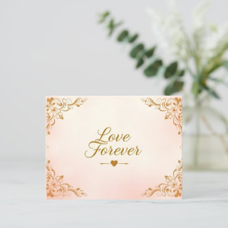 A Timeless Wedding Postcard Design