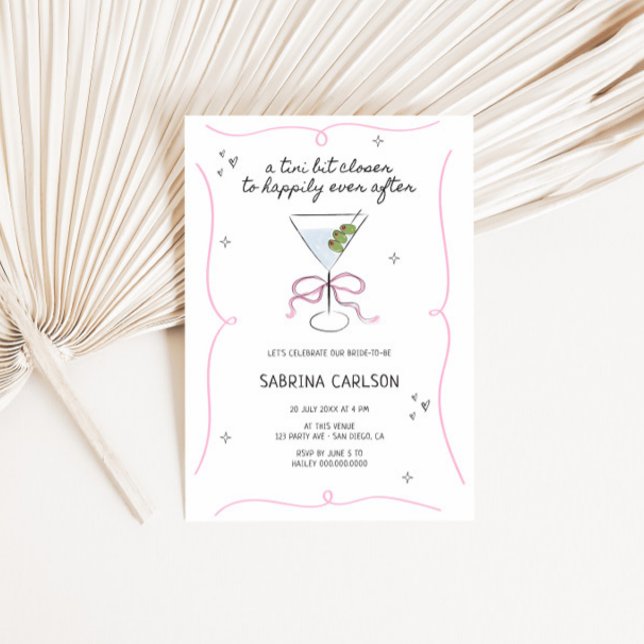 A Tini Bit Closer Bridal Shower Invitation (Creator Uploaded)