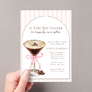 A Tini Bit Closer Happily Ever After Bridal Shower Acrylic Invitations