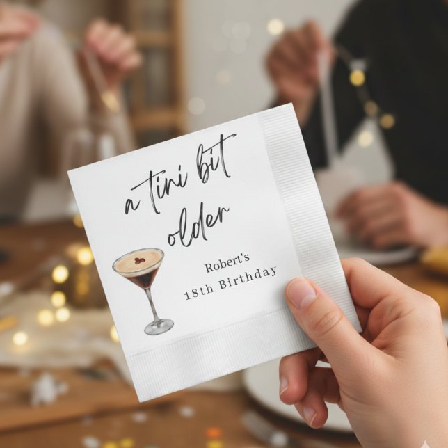 A Tini Bit Older 18th Birthday Party Napkins (Creator Uploaded)