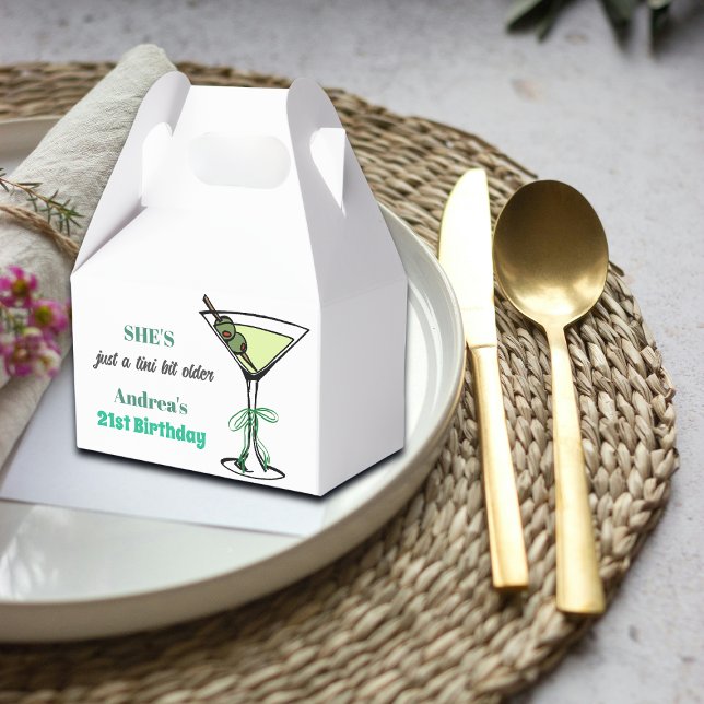 A Tini Bit Older 21st Birthday Party Favor Box (Creator Uploaded)