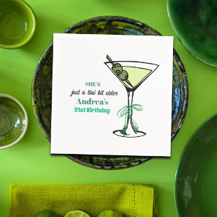A Tini Bit Older 21st Birthday Party Napkin
