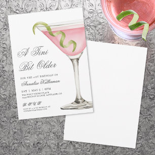 A Tini Bit Older Adult Birthday Party Invitation