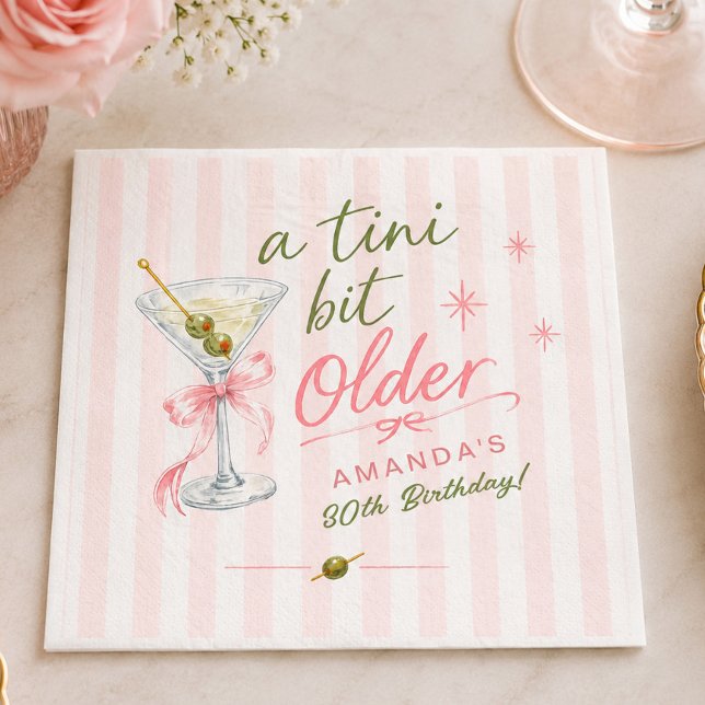 A Tini Bit Older Birthday Napkin (Creator Uploaded)