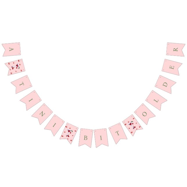 A Tini Bit Older Cherrytini Birthday Bunting Flags (All)
