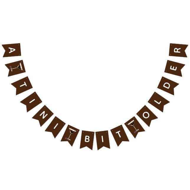 A Tini Bit Older, Espresso Martini Birthday Party Bunting Flags (All)