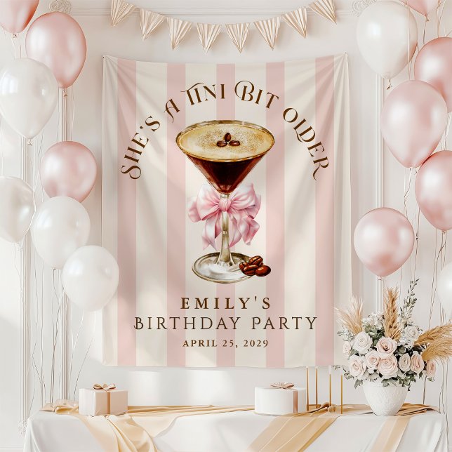 A Tini Bit Older Espresso Martini Birthday  Tapestry (Creator Uploaded)