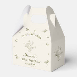 A Tini Bit Older Espresso Martini Bow Birthday Favor Box