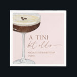 A Tini Bit Older Expresso Martini Birthday Party Napkin<br><div class="desc">This is a A Tini Bit Older Expresso Martini Birthday Party Paper Napkins!</div>