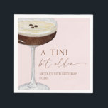 A Tini Bit Older Expresso Martini Birthday Party Napkin<br><div class="desc">This is a A Tini Bit Older Expresso Martini Birthday Party Paper Napkins!</div>